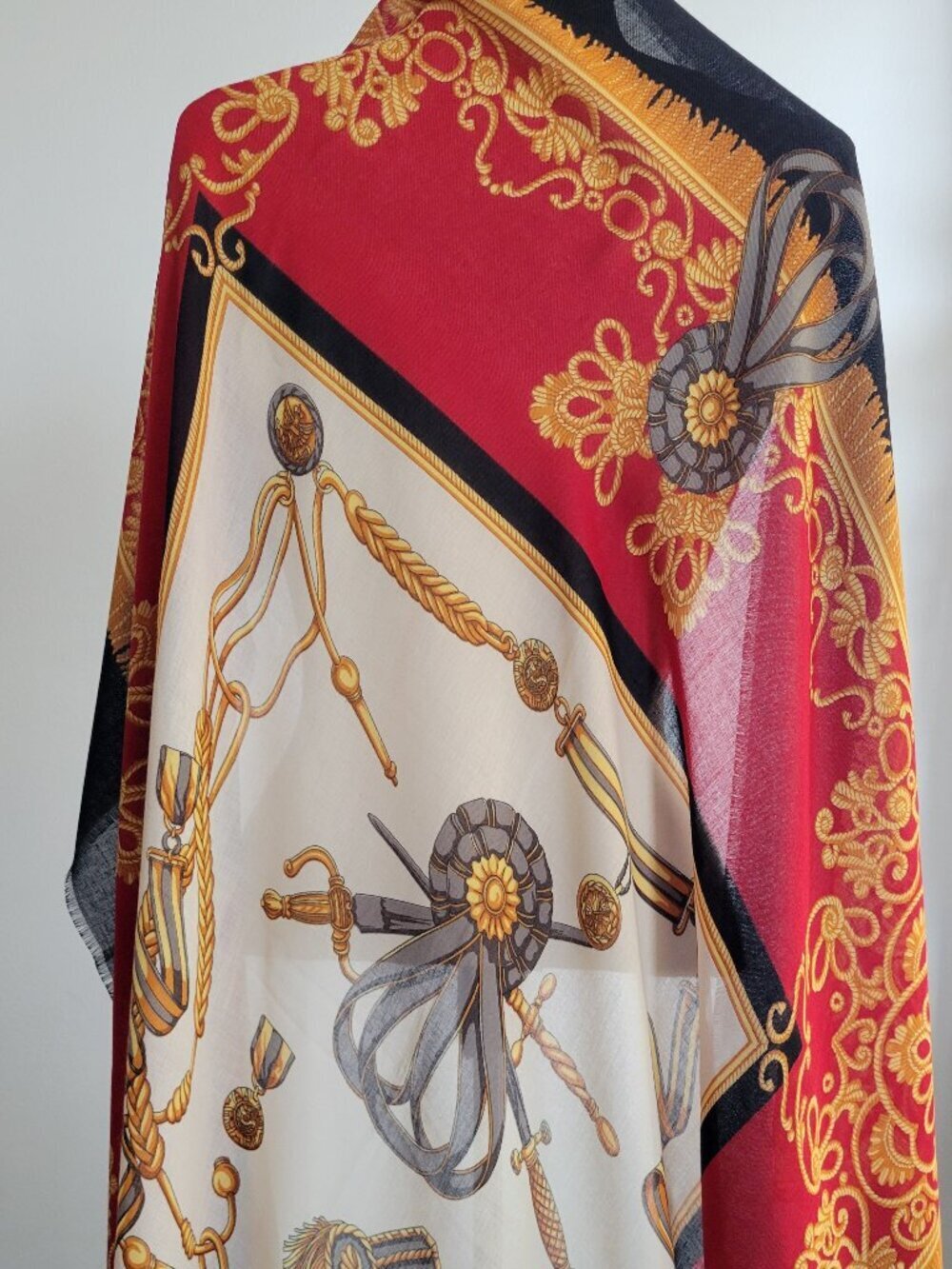 The Art of The Scarf the Rack Equestrian of Italy” 100% Polyester